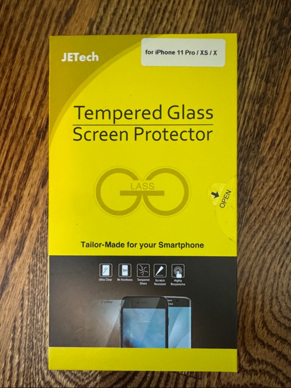 JETech Tempered Glass Screen Protector for iPhone 11 Pro / XS / X